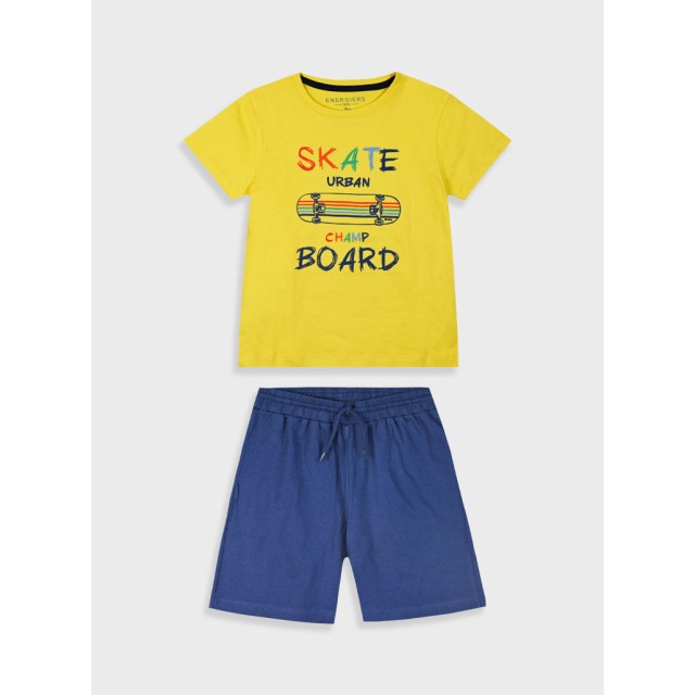 Σετ με τύπωμα για αγόρι | ΜΠΛΕ