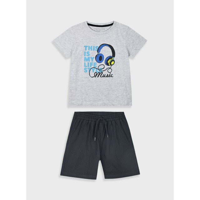 Σετ με τύπωμα για αγόρι | ΜΑΥΡΟ