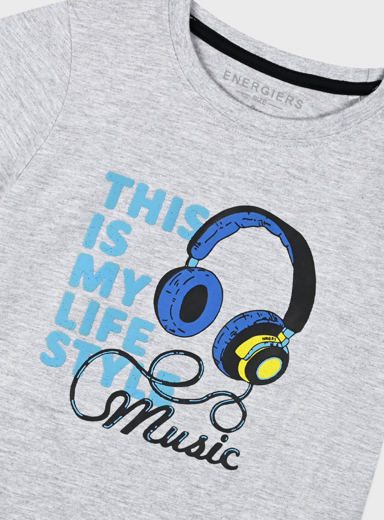 Σετ με τύπωμα για αγόρι | ΜΑΥΡΟ