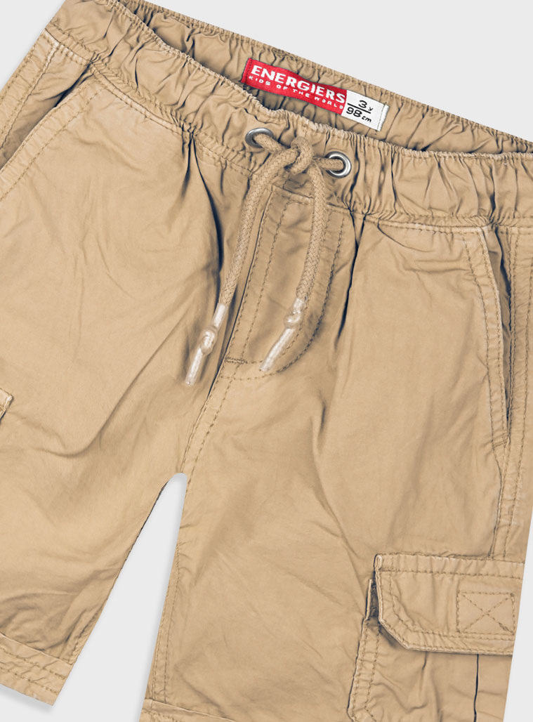 Cargo bermuda for boys | BEIGE