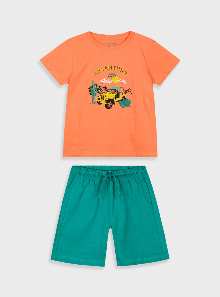 Σετ με τύπωμα για αγόρι | ΠΡΑΣΙΝΟ