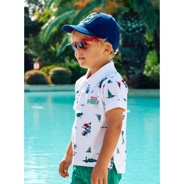 Printed polo for boys | ALL OVER PRINT
