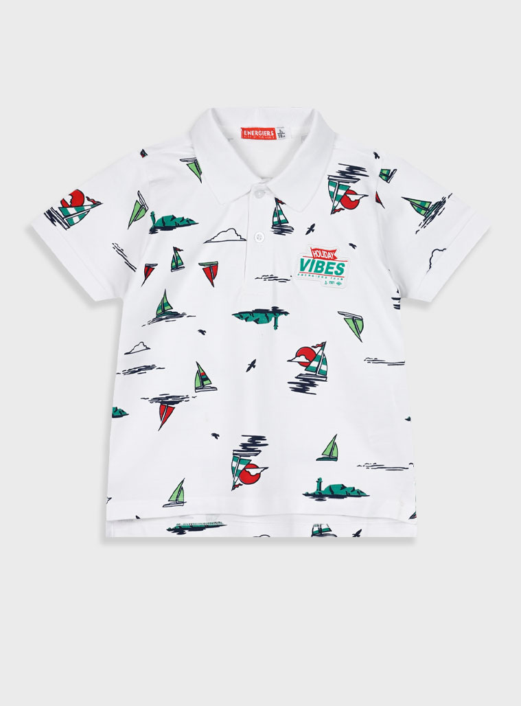 Printed polo for boys | ALL OVER PRINT