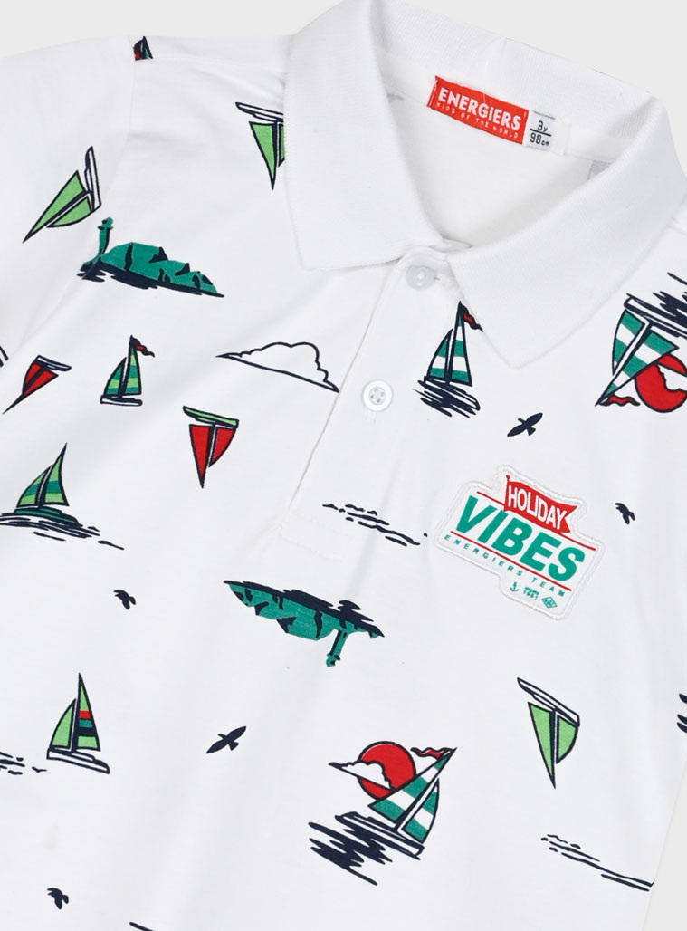 Printed polo for boys | ALL OVER PRINT