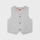 Jacquard vest for boys | GREY