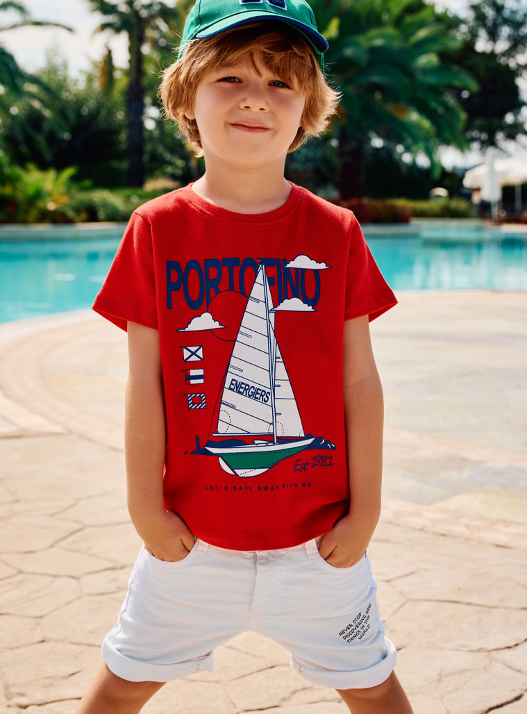 Bermuda for boys | WHITE