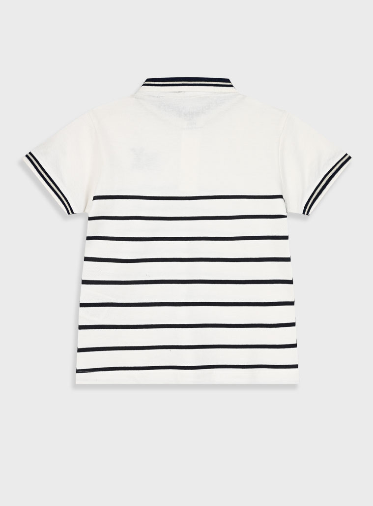 Striped polo for boys | STRIPPED PRINT