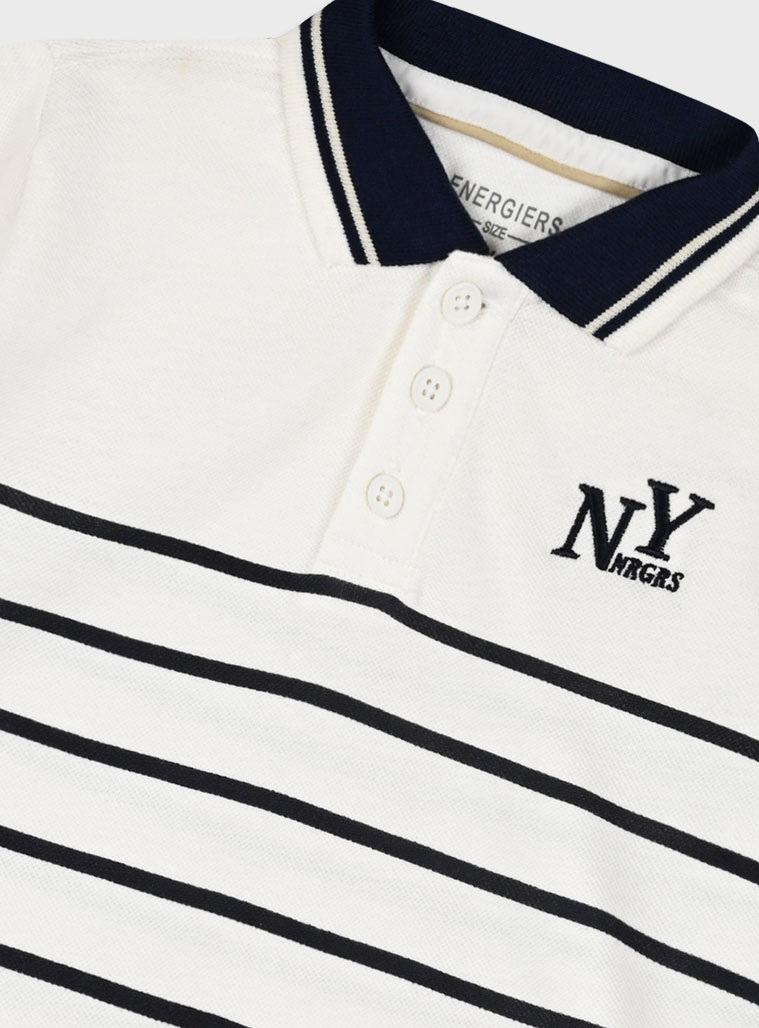 Striped polo for boys | STRIPPED PRINT