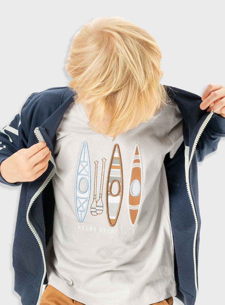 T-shirt with print for boys | GREY