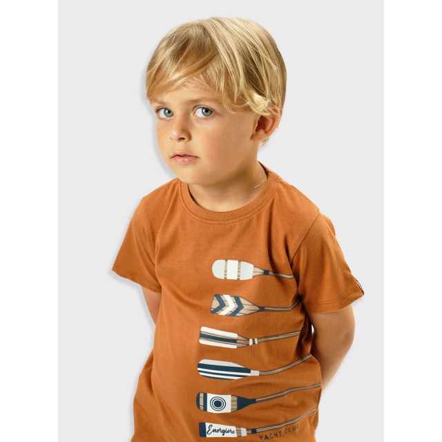 T-shirt with print for boys | CHOCOLATE