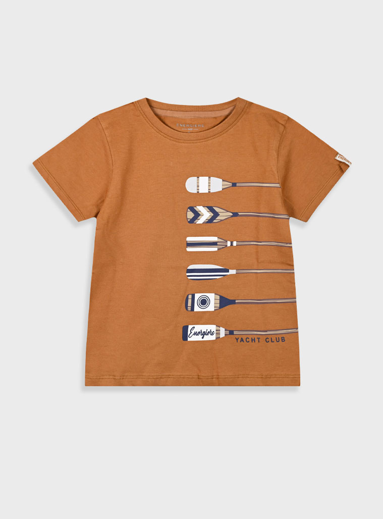 T-shirt with print for boys | CHOCOLATE