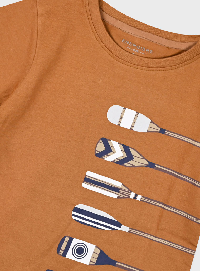 T-shirt with print for boys | CHOCOLATE