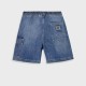 Cargo bermuda for boys | BLUE DENIM