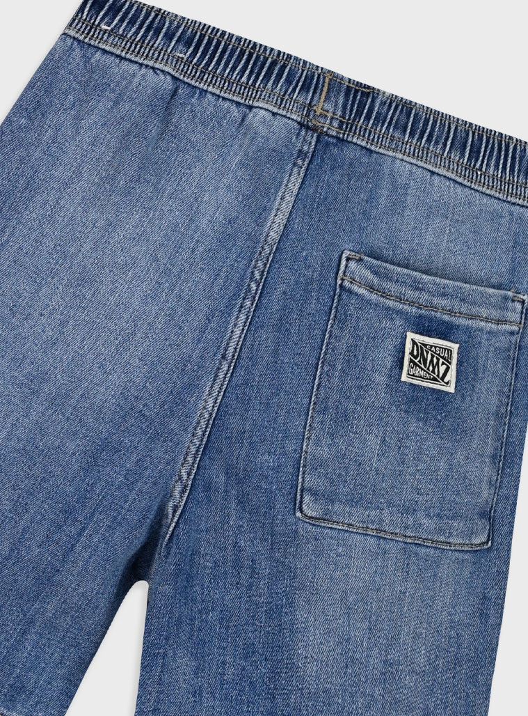 Cargo bermuda for boys | BLUE DENIM