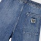 Cargo bermuda for boys | BLUE DENIM