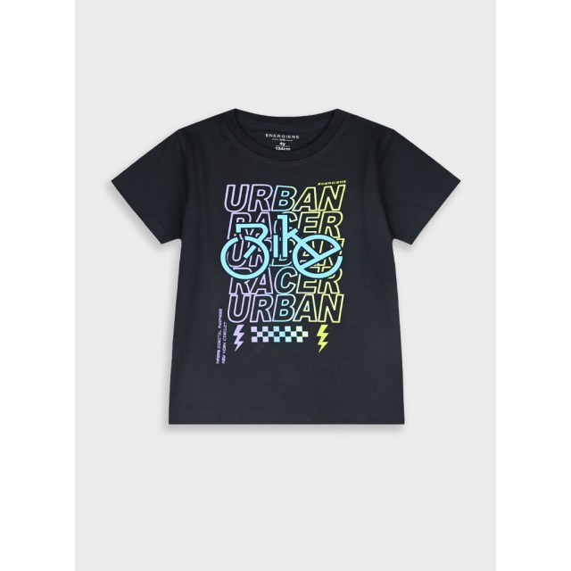 Μπλούζα με τύπωμα για αγόρι | ΜΑΥΡΟ