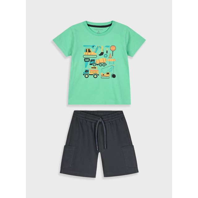 Set with print for boys | ANTHRACITE