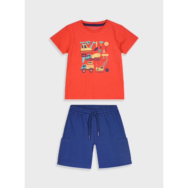 Σετ με τύπωμα για αγόρι | ΜΠΛΕ