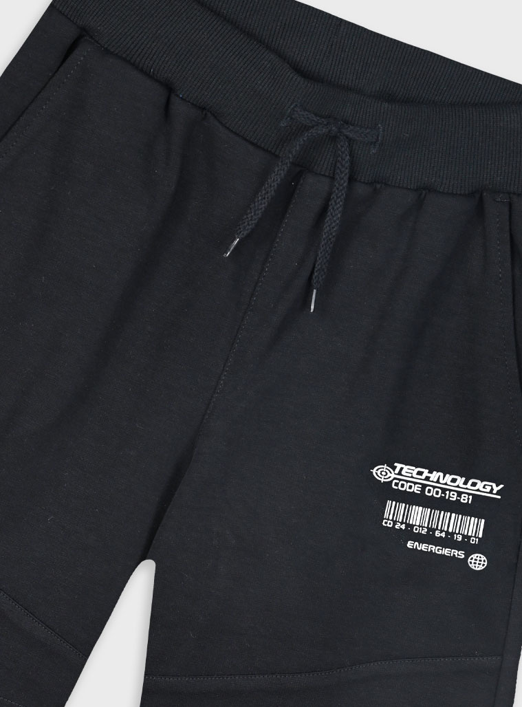 Βερμούδα φούτερ για αγόρι | ΜΑΥΡΟ