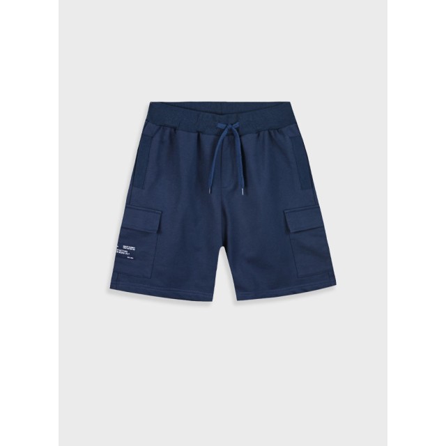 French terry bermuda for boys | NAVY