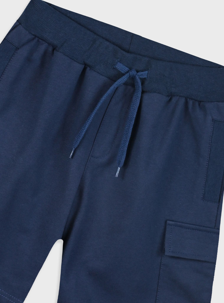 French terry bermuda for boys | NAVY