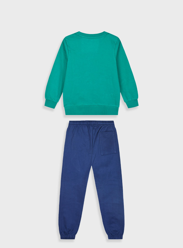 Tracksuit with print for boys | NAVY