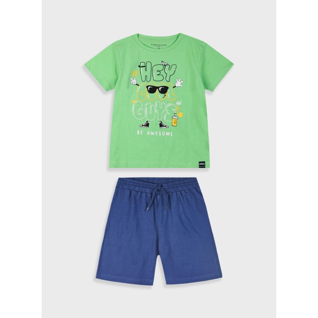 Σετ με τύπωμα για αγόρι | ΜΠΛΕ