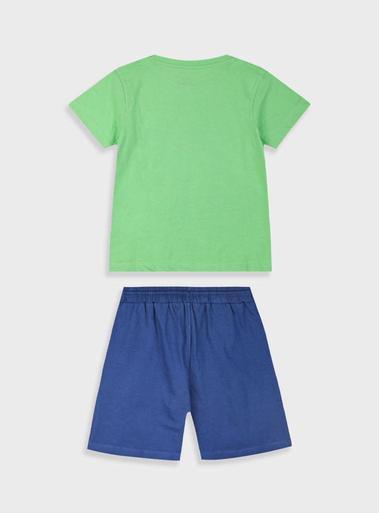 Σετ με τύπωμα για αγόρι | ΜΠΛΕ