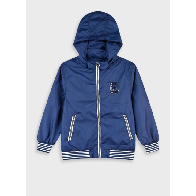 Jacket with hood | Blu navy