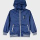 Jacket with hood | Blu navy