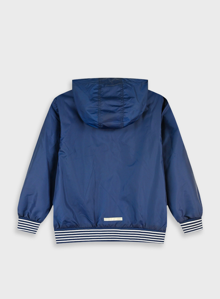 Jacket with hood | Blu navy