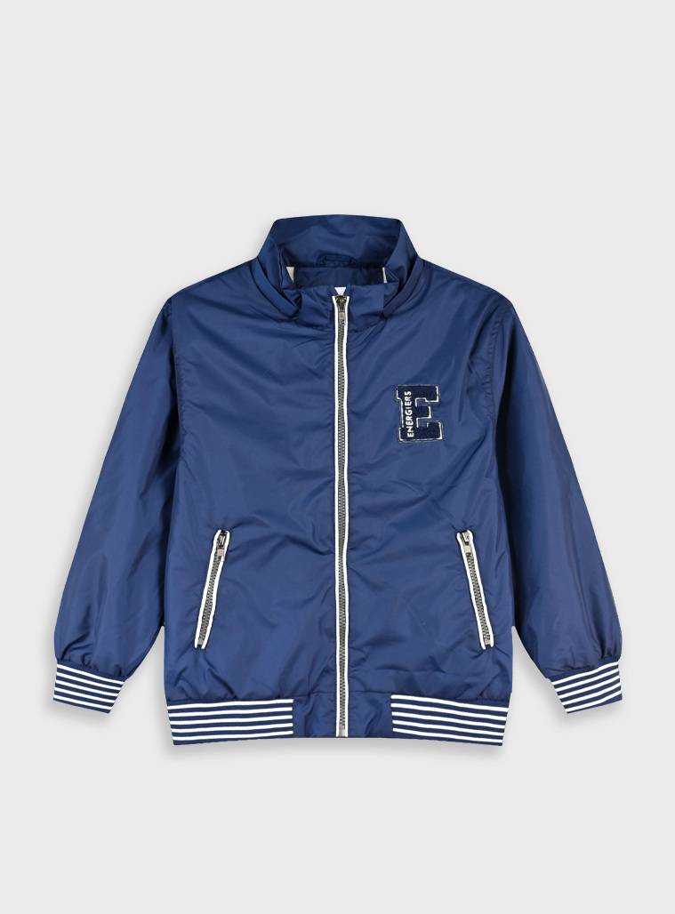 Jacket with hood | Blu navy