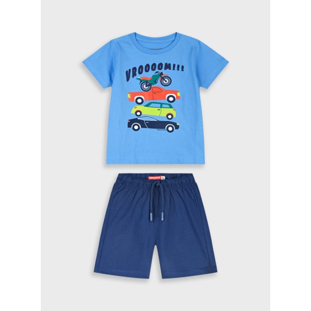 Set with print | Blu navy