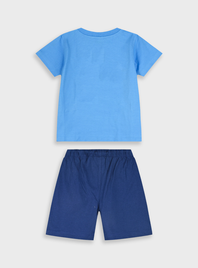 Set with print | Blu navy