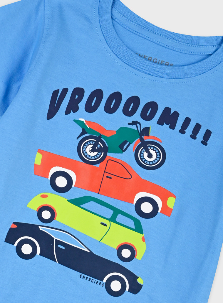 Set with print | Blu navy