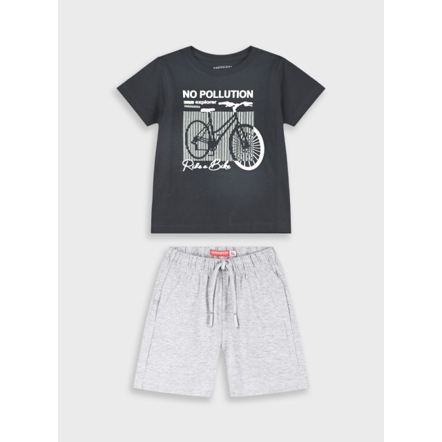 Set with print | Grigio melange