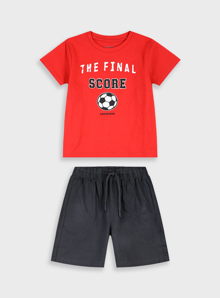 Set with print | Rosso