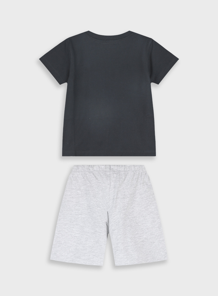 Set with print | GREY MELANGE