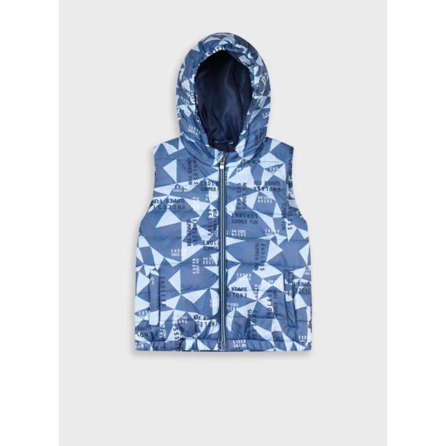 Vest jacket | ALL OVER PRINT