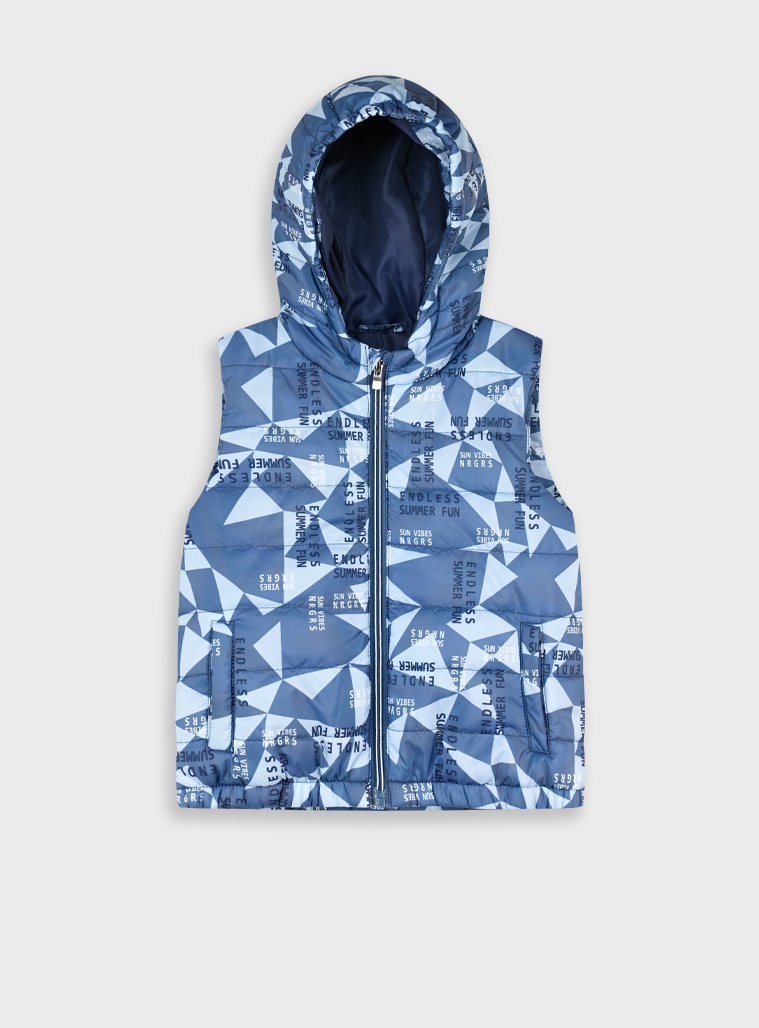 Vest jacket | ALL OVER PRINT