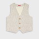 Striped vest | Beige