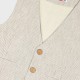 Striped vest | Beige