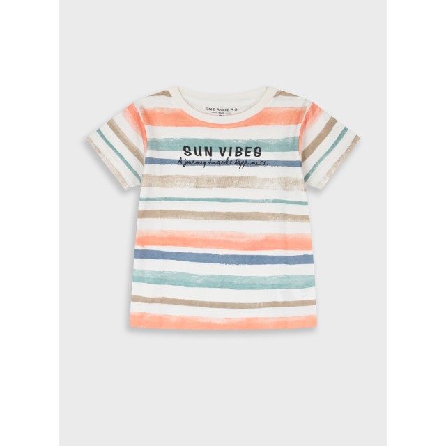 T-shirt | STRIPPED PRINT