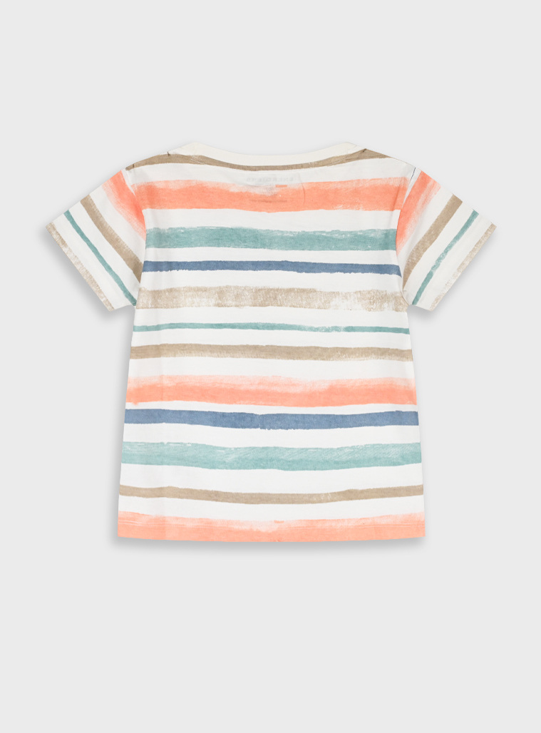 T-shirt | STRIPPED PRINT