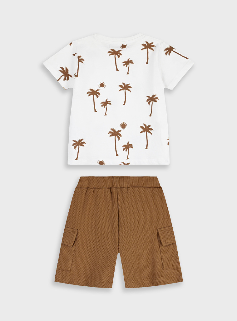 Set with print | CHOCOLATE