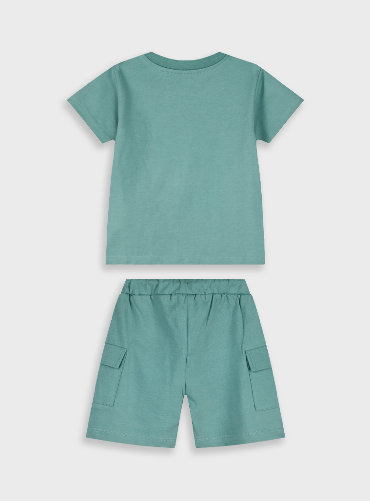 Set with print | DESERT GREEN