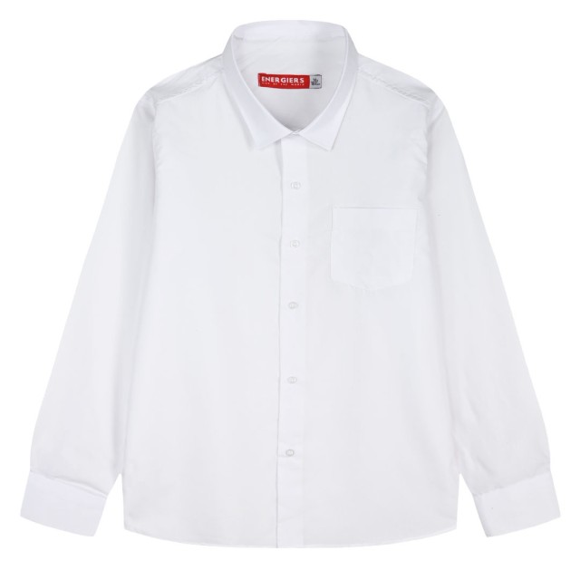 Energiers Basic Line shirt for Boy. Perfect for a parade | WHITE