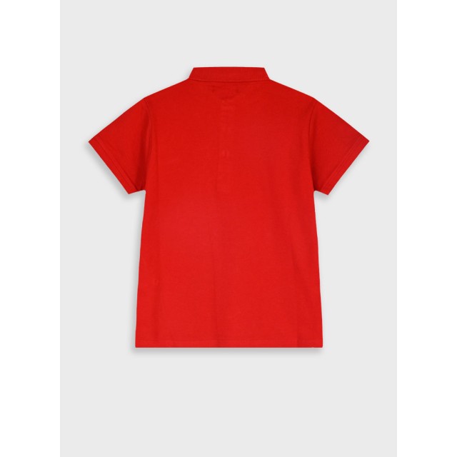 Basic Line polo for boys | RED
