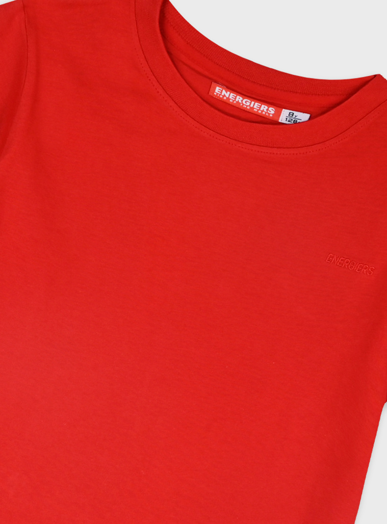 Basic Line t-shirt for boys | RED