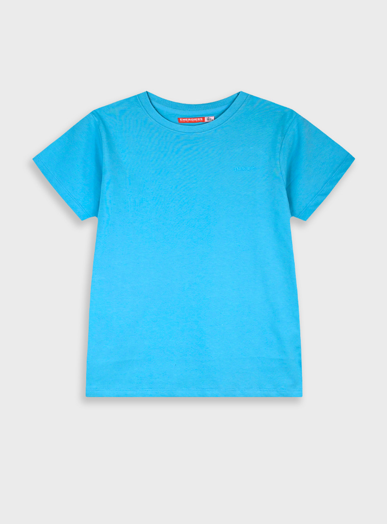 Basic Line t-shirt for boys | TURQUOISE